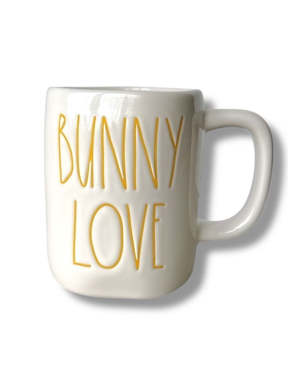 Rae Dunn Bunny Love Mug Off White and Yellow